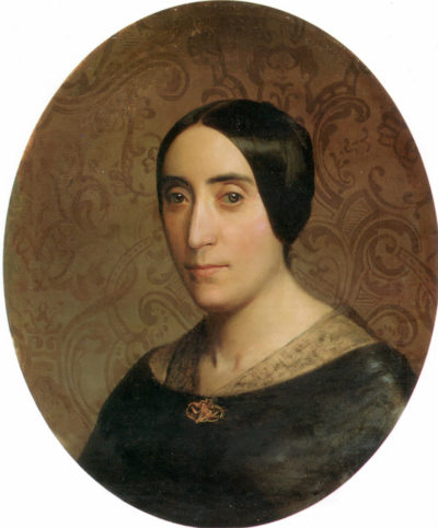 William-Adolphe Bouguereau A Portrait of Amelina Dufaud Bouguereau 1850