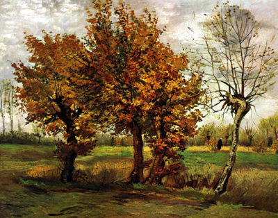Vincent van Gogh Autumn Landscape with Four Trees