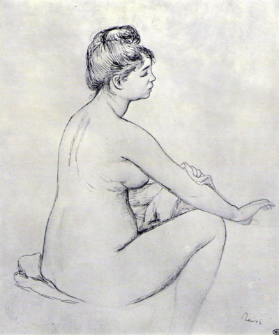 Pierre-Auguste Renoir Bather