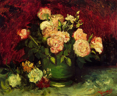 Vincent van Gogh Bowl with Peonies and Roses