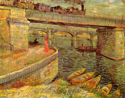 Vincent van Gogh Bridges across the Seine at Asnieres