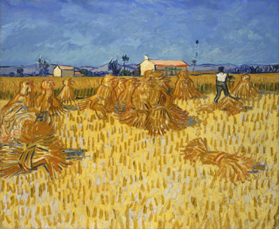 Vincent van Gogh Corn Harvest in Provence