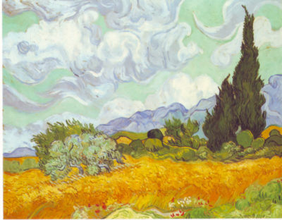 Vincent van Gogh Cornfield with Cyprusses