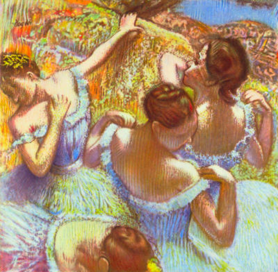 Edgar Degas Dancers in blue