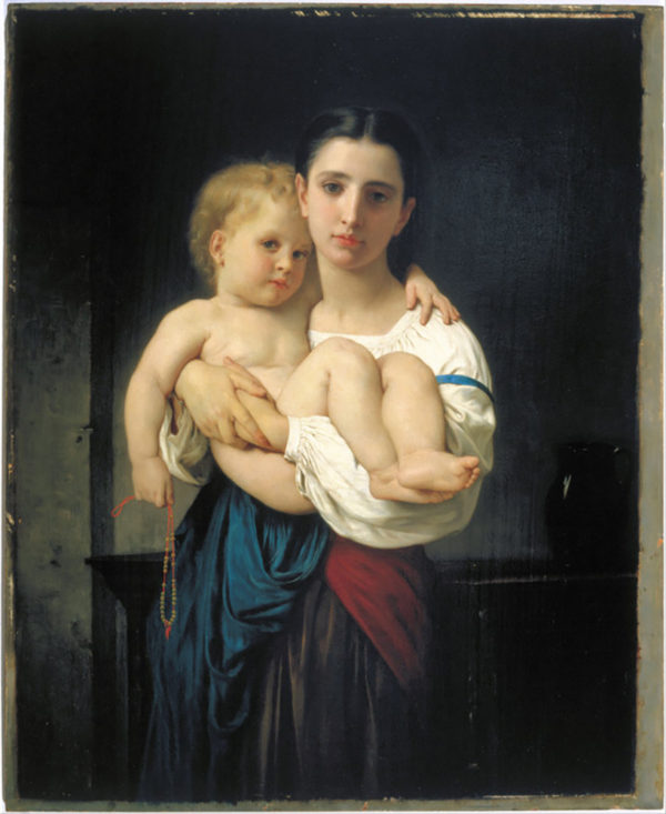 William Adolphe Bouguereau Two Sisters Old Master Art Painting Canvas Art Print