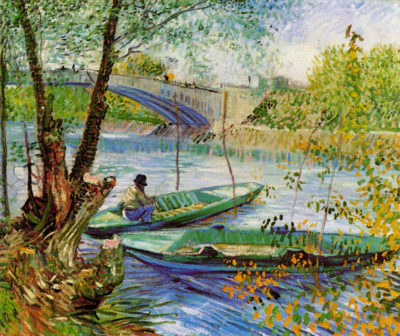 Vincent van Gogh Fishing in Spring