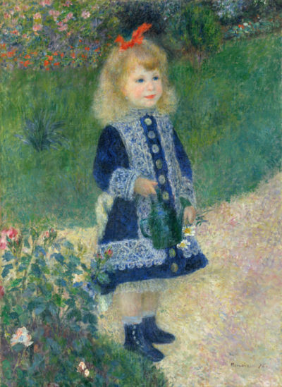 Pierre-Auguste Renoir Girl with a watering can