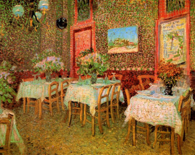 Vincent van Gogh Interior of a restaurant