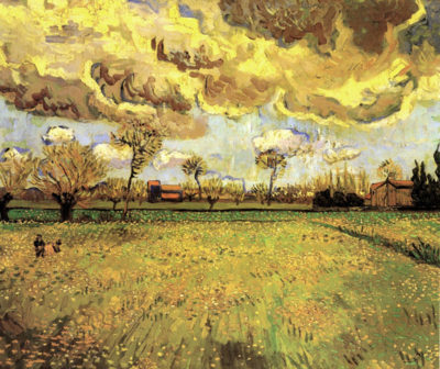 Vincent van Gogh Landscape Under a Stormy Sky