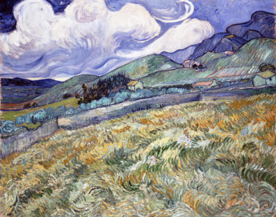 Vincent van Gogh Landscape from Saint-Remy