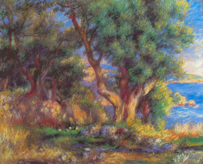 Pierre-Auguste Renoir Landscape in Menton