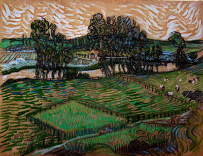 Vincent van Gogh Landscape with Bridge across the Oise
