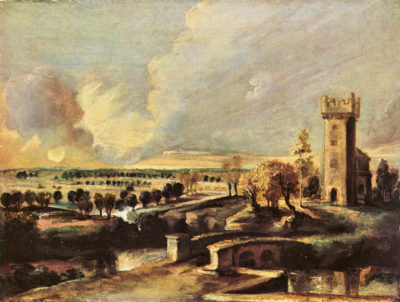 Peter Paul Rubens Landscape with the tower of the castle Steen