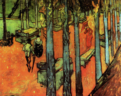 Vincent van Gogh Les Alyscamps Falling Autumn Leaves