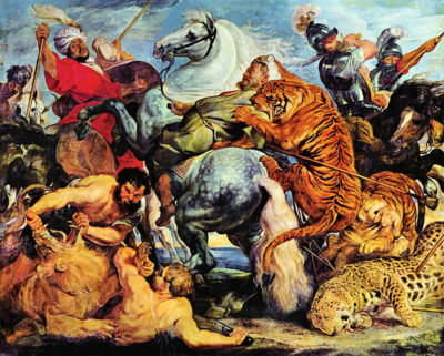 Peter Paul Rubens Lion and Tiger hunting