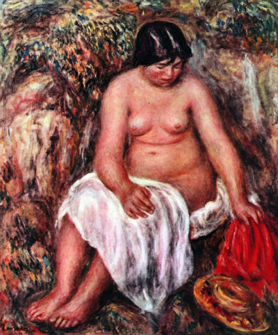 Pierre-Auguste Renoir Nude with Straw