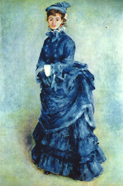 Pierre-Auguste Renoir Paris girl the lady in blue