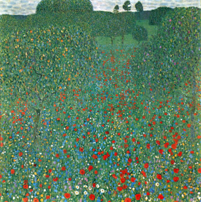 Gustav Klimt Poppy Field