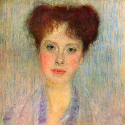 Gustav Klimt Portrait of Gertha Felsovanyi (detail)