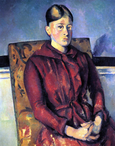 Paul Cézanne Portrait of Mme Cézanne in the yellow armchair