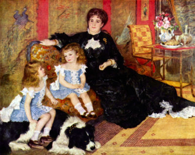 Pierre-Auguste Renoir Portrait of the Mrs. Charpentier and her children