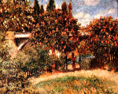 Pierre-Auguste Renoir Railway bridge of Chatou