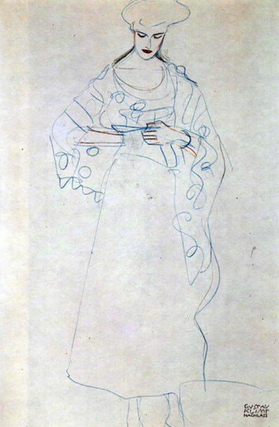 Gustav Klimt Reading woman