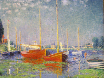 Claude Monet Red boats at Argenteuil