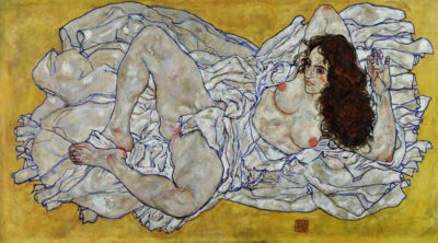 Egon Schiele Resting nude