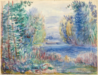 Pierre-Auguste Renoir River landscape