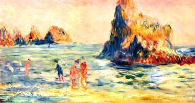 Pierre-Auguste Renoir Rock cliffs in Guernsey