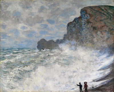 Claude Monet Rough weather at Etretat