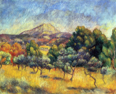 Pierre-Auguste Renoir Sainte Vicoria Mountain
