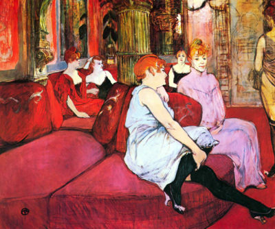 Henri de Toulouse-Lautrec Salon in the Rue de Moulins