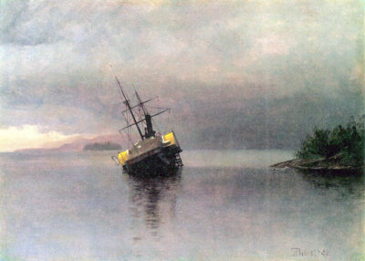 Albert Bierstadt Shipwreck in Loring Bay Alaska