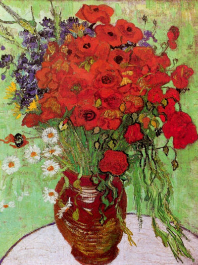 Vincent van Gogh Still Life Red Poppies and Daisies