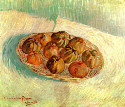Vincent van Gogh Still Life with Basket of Apples to Lucien Pissarro