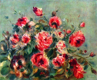 Pierre-Auguste Renoir Still life roses of Vargemont