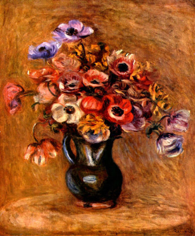 Pierre-Auguste Renoir Still life with anemones