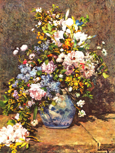 Pierre-Auguste Renoir Still life with large vase