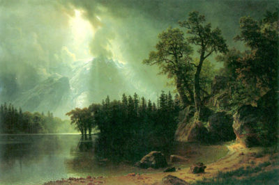 Albert Bierstadt Storm over the Sierra Nevada