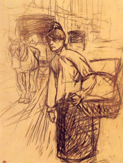 Henri de Toulouse-Lautrec Study for the washing machine