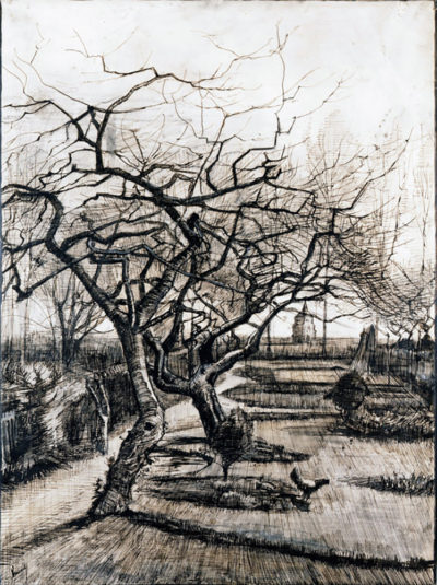 Vincent van Gogh The Parsonage Garden at Nuenen in Winter