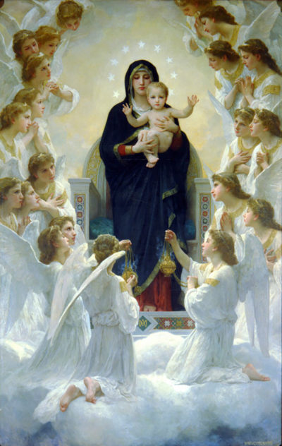 William-Adolphe Bouguereau The Virgin With Angels