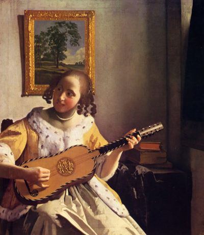 Johannes Vermeer The guitar player