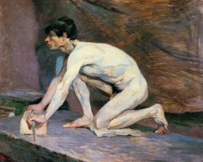 Henri de Toulouse-Lautrec The marble polisher
