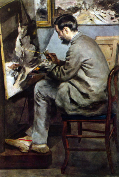 Pierre-Auguste Renoir The painter in the studio of Bazille