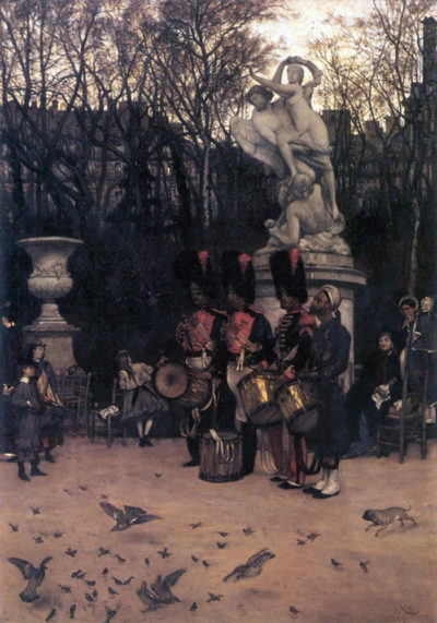 James Tissot The return march in the Tuileries