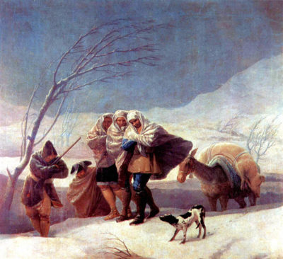 Francisco Goya The snowstorm