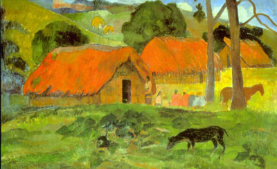 Paul Gauguin The three huts